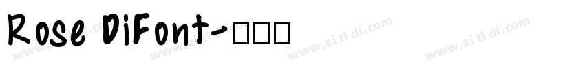 Rose DiFont字体转换